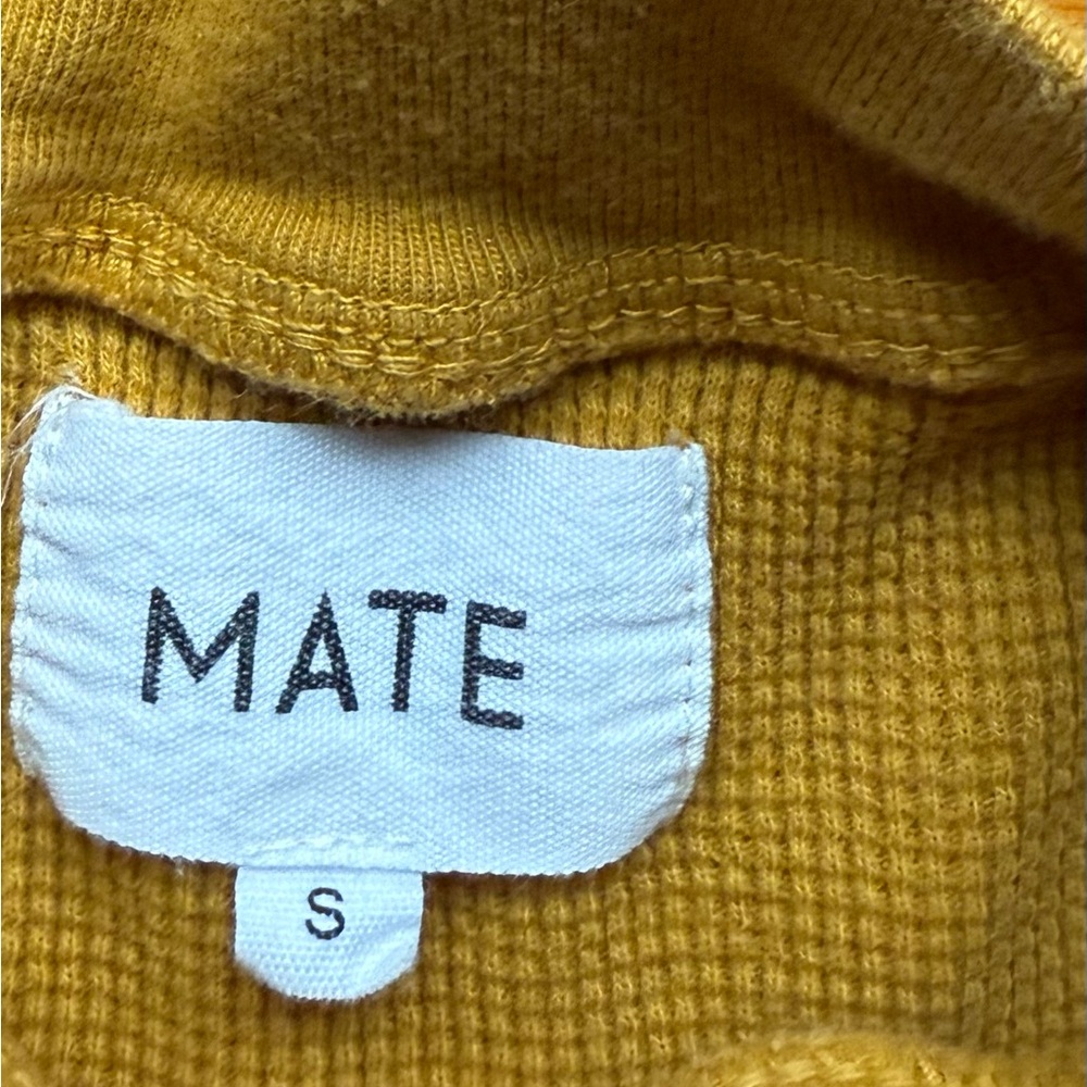 Mate the Label Mustard Yellow Thermal Top